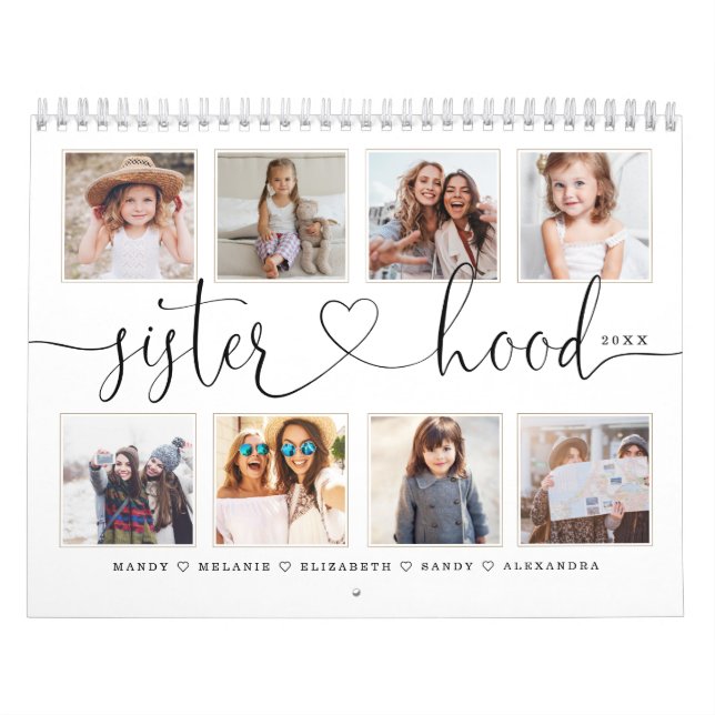 Calendrier Un cadeau pour les soeurs| Souvenirs de la famille (Protection)