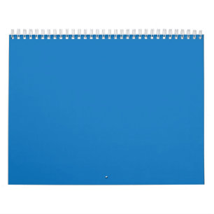 Calendrier Un carré bleu encadré d'une bordure blanche,