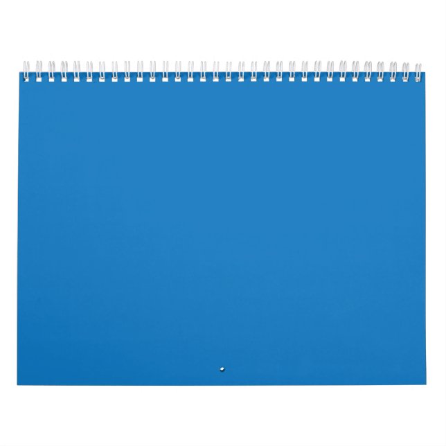 Calendrier Un carré bleu encadré d'une bordure blanche, (Protection)