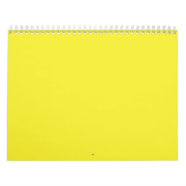 Calendrier Un carré jaune vif entouré d'un blanc immaculé (Protection)