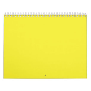 Calendrier Un carré jaune vif entouré d'un blanc immaculé