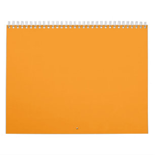 Calendrier Un carré orange vif entouré d'une bordure blanche