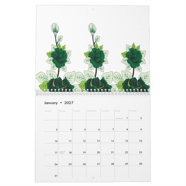 Calendrier Un chiot de récupérateur d'or est assis sur un ter (Jan 2027)