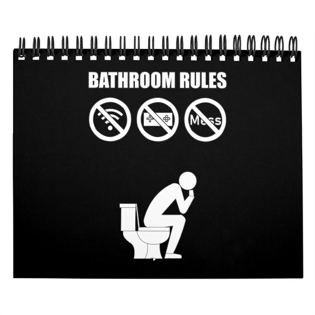 Calendrier Un ensemble de règles de salle de bains (Protection)