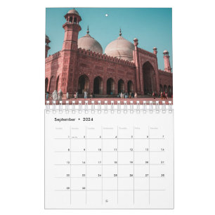 Calendrier Un Monde De Mosquées Mur Islamique Musulman