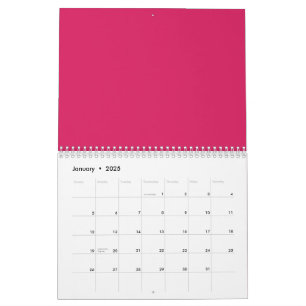 Calendrier Un tableau de fleurs rouges et roses avec l vert l