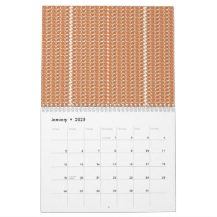 Calendrier Un tapis orange avec un motif texturé se trouve à 