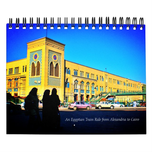 Calendrier Un trajet en train égyptien d'Alexandrie au Caire  (Protection)