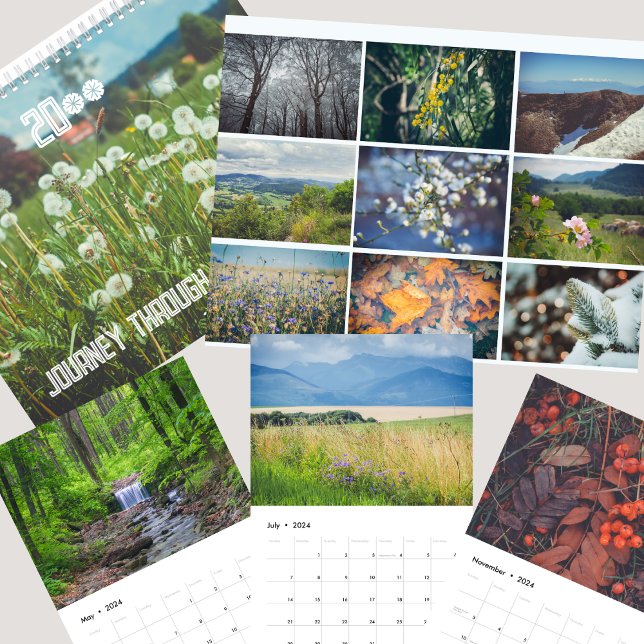 Calendrier Un voyage d'un an à travers la beauté de la nature (Créateur téléchargé)
