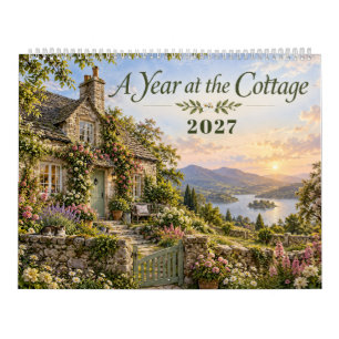 Calendrier Une année au cottage Cottagecore romantique