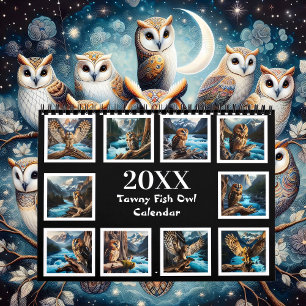 Calendrier Une année avec la Chouette Tawny 20XX