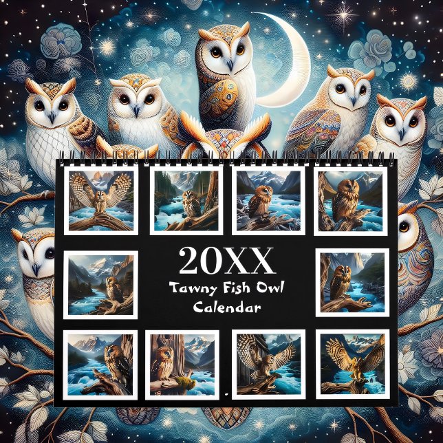 Calendrier Une année avec la Chouette Tawny 20XX (Créateur téléchargé)