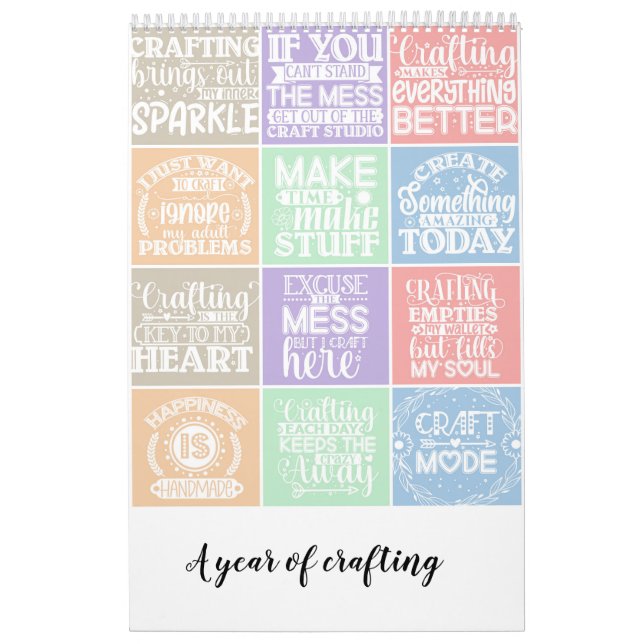 Calendrier Une année d'artisanat (Protection)