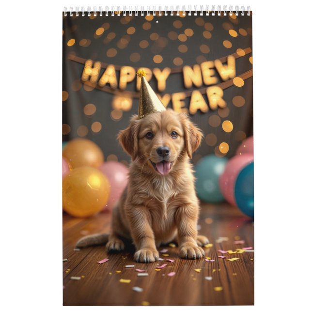 Calendrier Une année de chiens adorables (Protection)