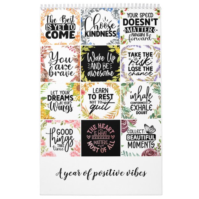 Calendrier Une année de vibrations positives (Protection)