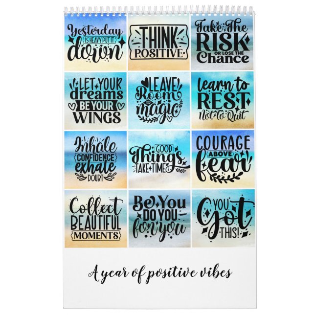 Calendrier Une année de vibrations positives (Protection)