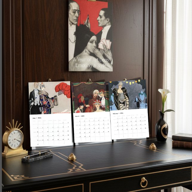 Calendrier Une année d'émotion et de style Art Déco | Mode de (Créateur téléchargé)