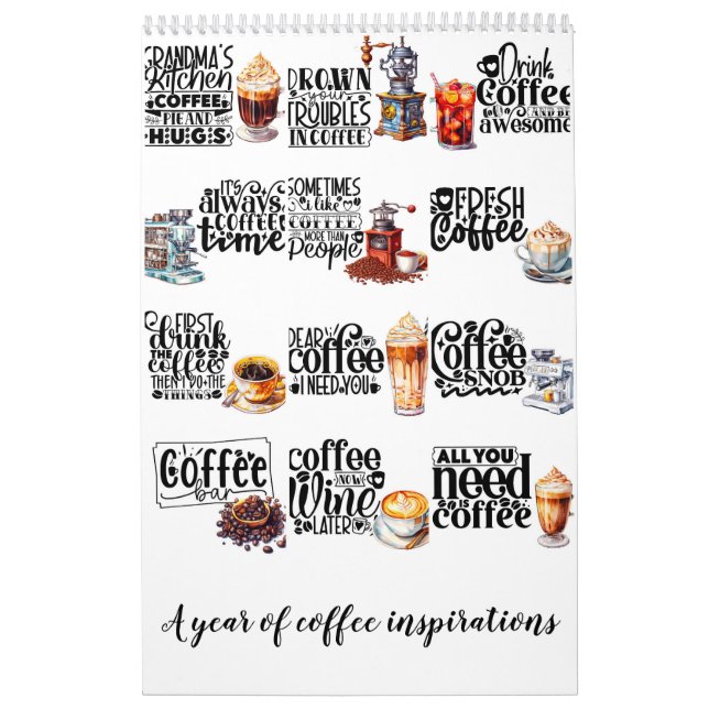 Calendrier Une année d'inspiration pour le café (Protection)