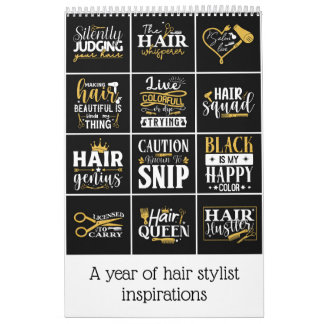 Calendrier Une année d'inspiration styliste cheveux