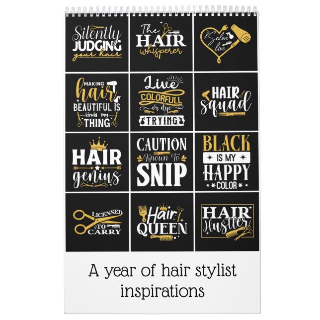 Calendrier Une année d'inspiration styliste cheveux (Protection)