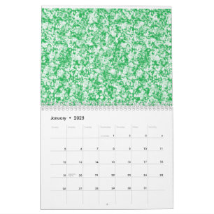 Calendrier Une fougère verte et luxuriante avec des frondes d