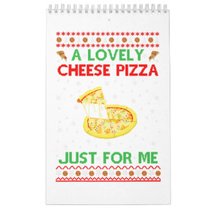 Calendrier Une Jolie Chemise À La Pizza Au Fromage Seul Amusa