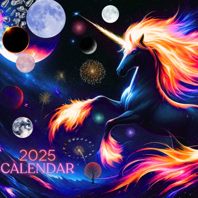 Calendrier Unicorn 2025 (Créateur téléchargé)