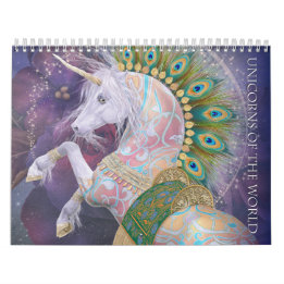 Calendrier Unicornes du monde par CWRW