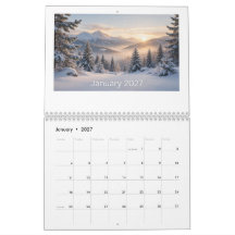 calendrier unique et mignon 2027