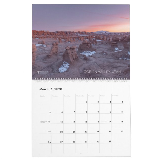 Calendrier Utah jusqu'à 24 mois! (Mar 2028)