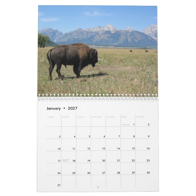 Calendrier Vacances de Frey (Jan 2027)