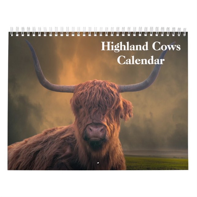 Calendrier Vaches des Highlands 2027 (Protection)