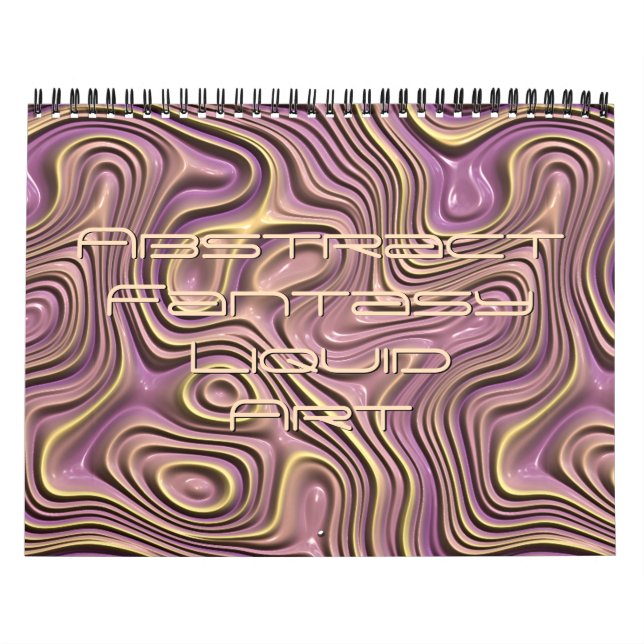Calendrier Vagues de fantaisie funky 3D conceptions d'art mod (Protection)