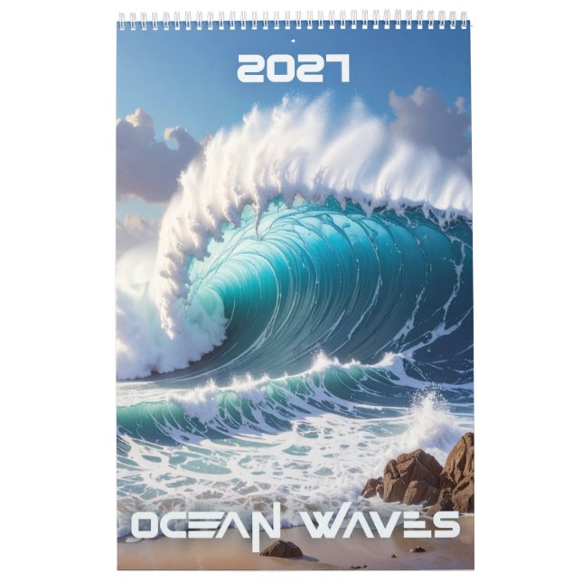 CALENDRIER VAGUES OCÉANIQUES 2027  (Protection)