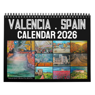 Calendrier Valencia Espagne Art par Alfred Fox