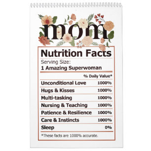 Calendrier Valeur nutritive MOM