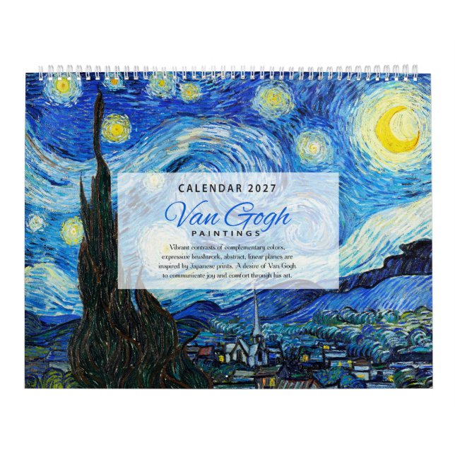 Calendrier Van Gogh 2027 - Impressionnisme (Protection)