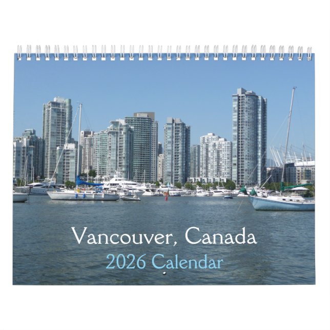 Calendrier Vancouver, Canada 2026 Calendar (Protection)