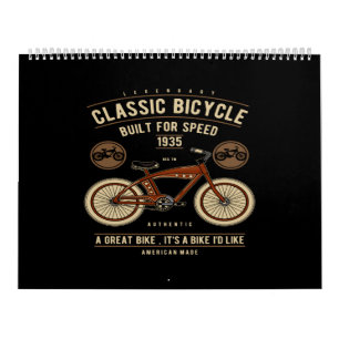 Calendrier vélo classique construit pour la vitesse