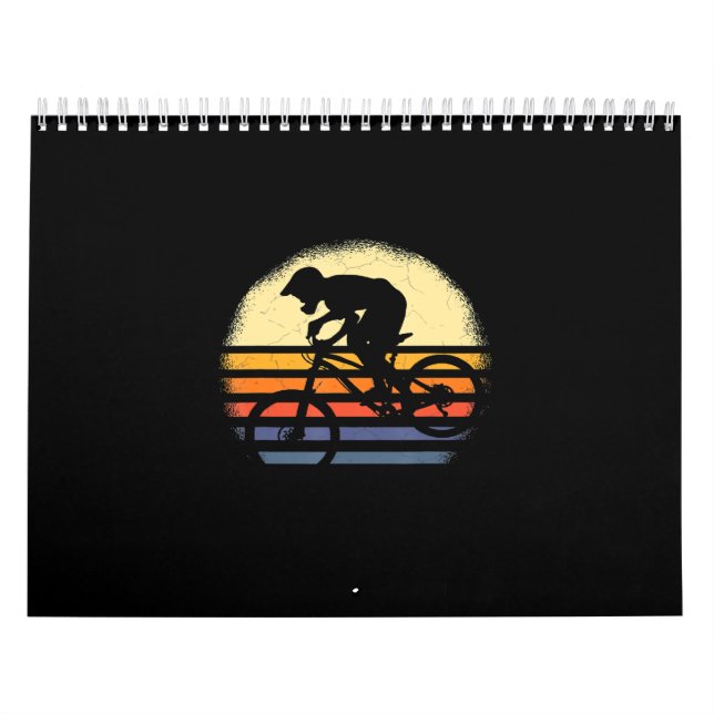 Calendrier Vélo de montagne MTB - Randonnée Vintage (Protection)