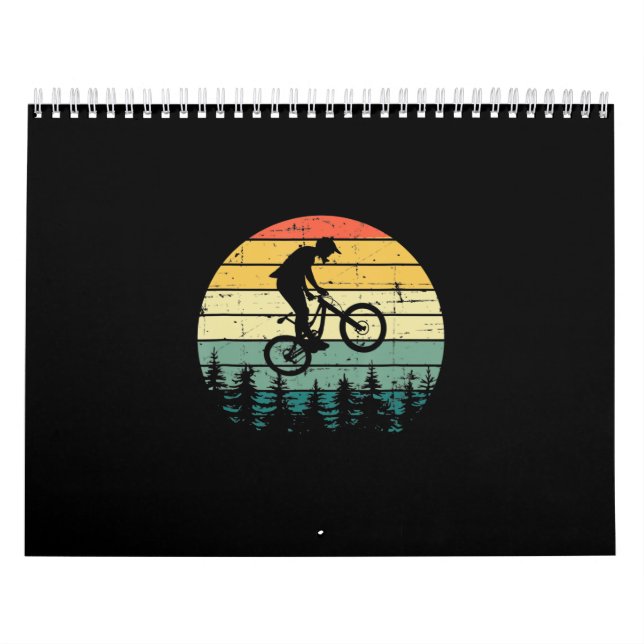 Calendrier Vélo de montagne MTB vintage Downhill (Protection)