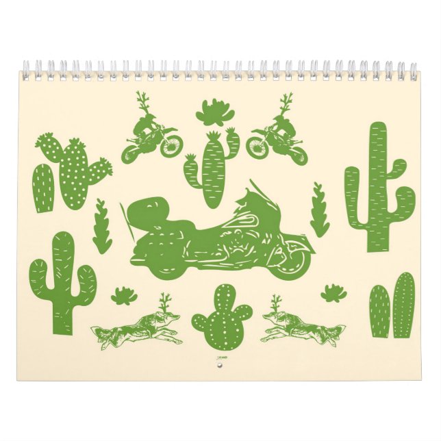 Calendrier Vélos Cactus Et Wolfs (Protection)