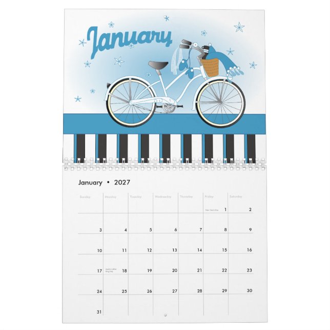 Calendrier Vélos de nouveauté 2010 (Jan 2027)