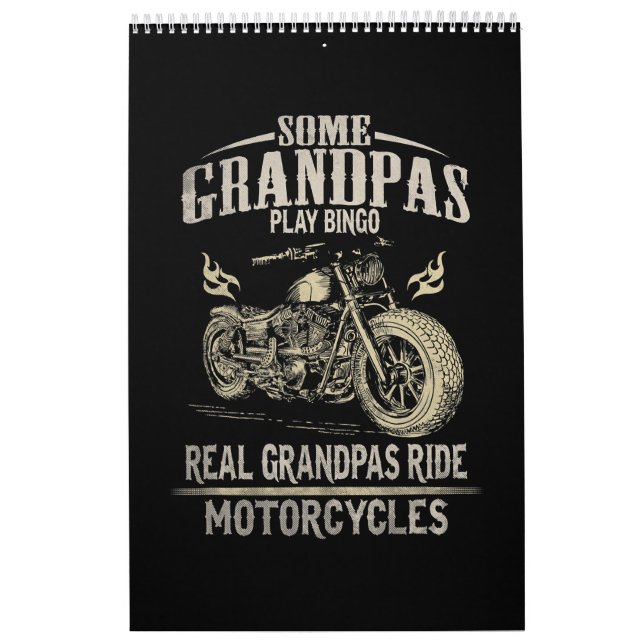 Calendrier Véritable Grandpas Ride Cadeau Moto Grandpas.pn (Protection)