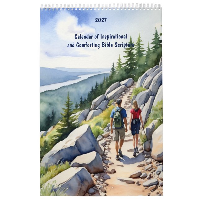 Calendrier Versets bibliques chrétiens inspirants 2027  (Protection)