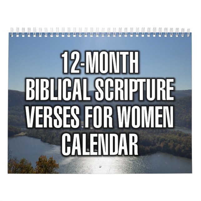 Calendrier Versets bibliques pour femmes sur 12 mois (Protection)