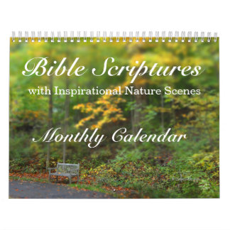 Calendrier Versets de la Bible Écriture Scènes de nature insp