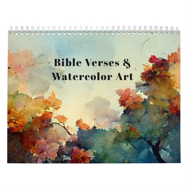Calendrier Versets de la Bible et aquarelle (Protection)
