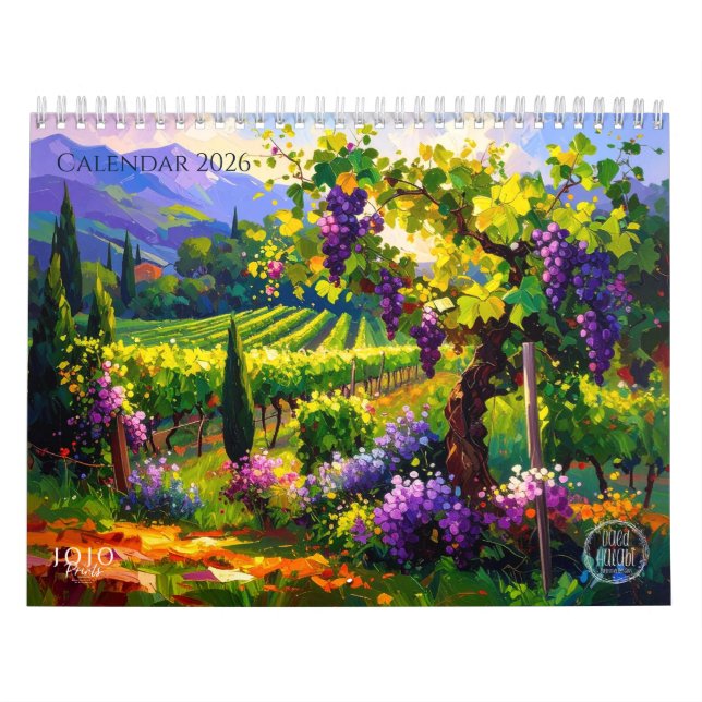 Calendrier Vibrant Impasto Art Calendar 2026 (Protection)