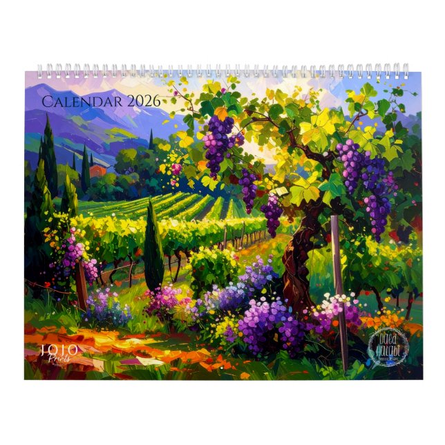 Calendrier Vibrant Impasto Art Calendar 2026 (Protection)